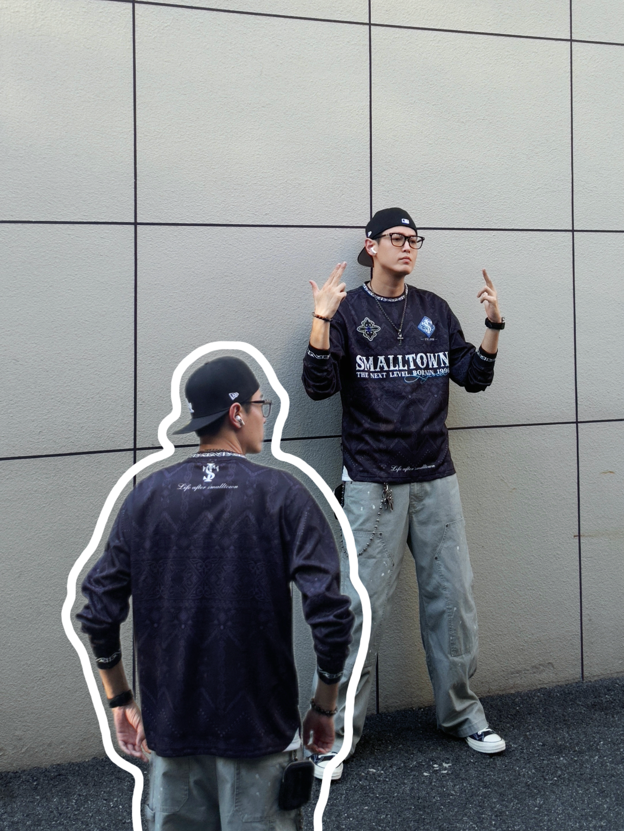 🎱一件长袖Tee,轻松穿出街头老炮儿那味儿!