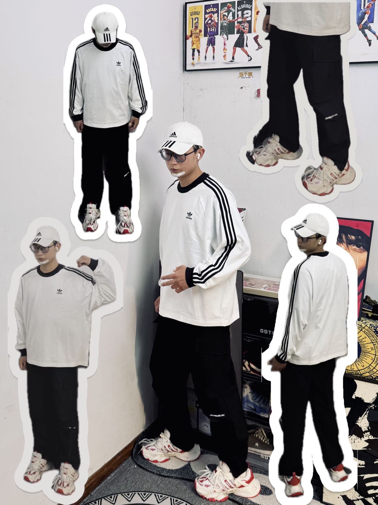 白黑配玩出松弛感💞 通勤爬山都能穿❤️‍🔥