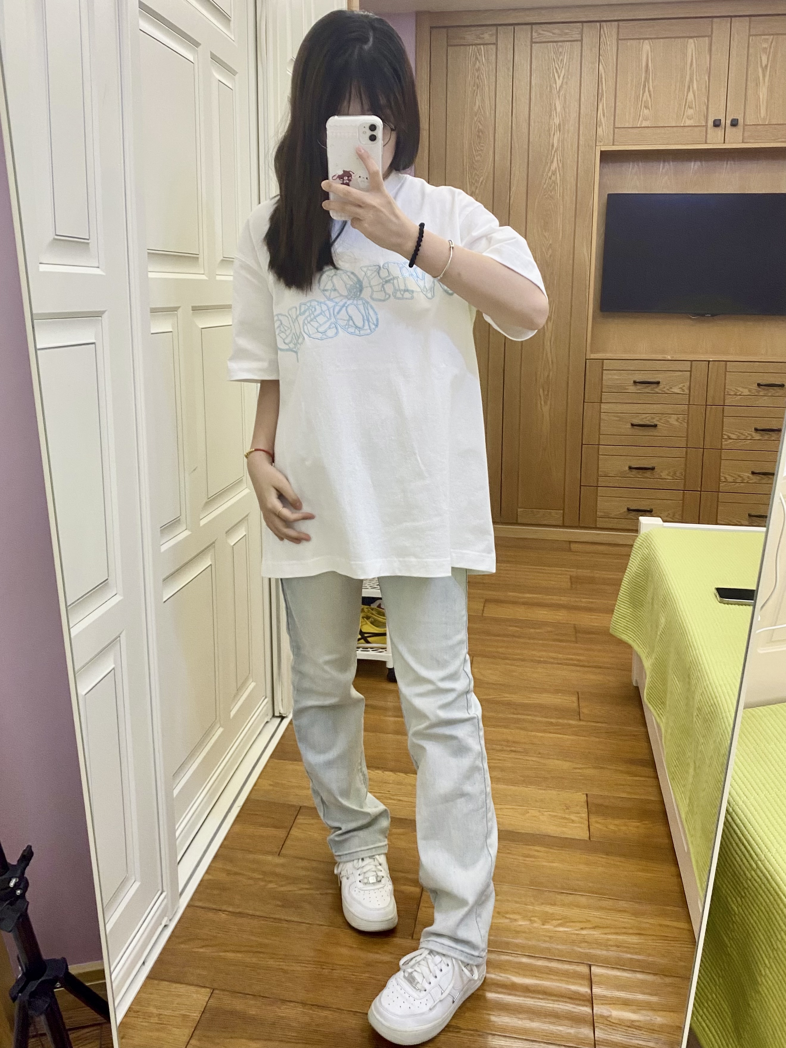 蓝色系好干净的穿搭~