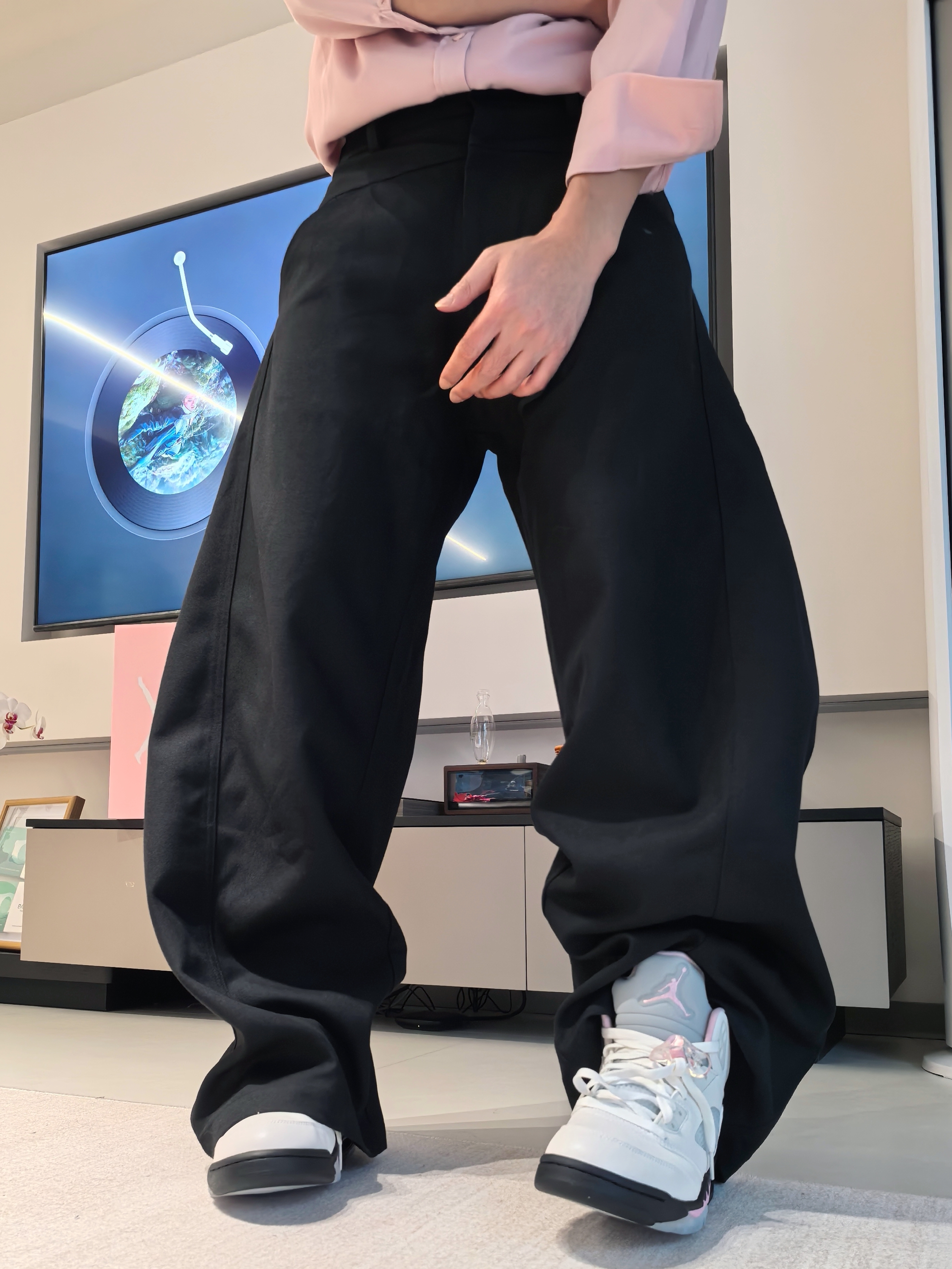 粉色AJ5男生上脚如何🏃