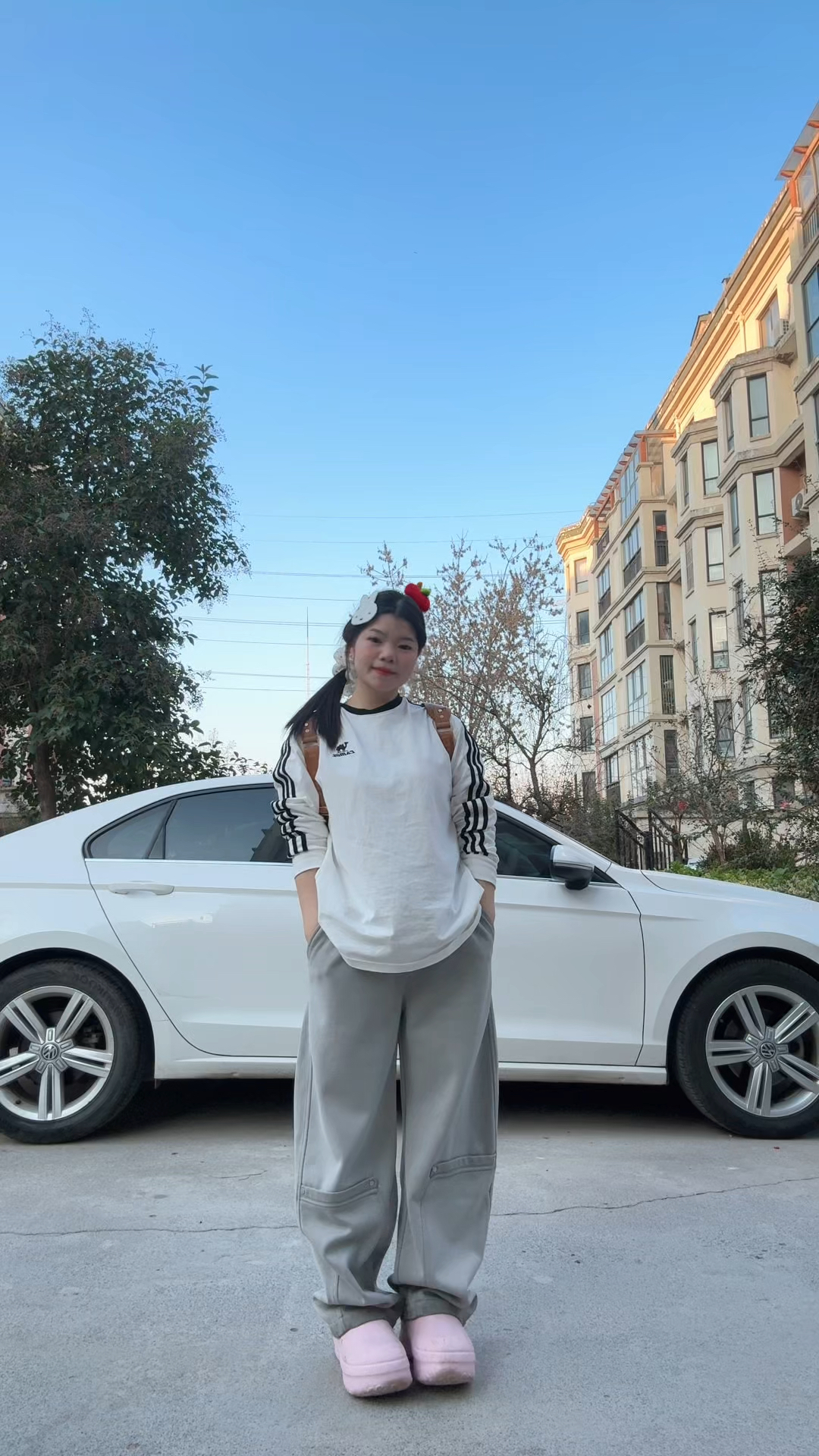 这一身好有青春气息