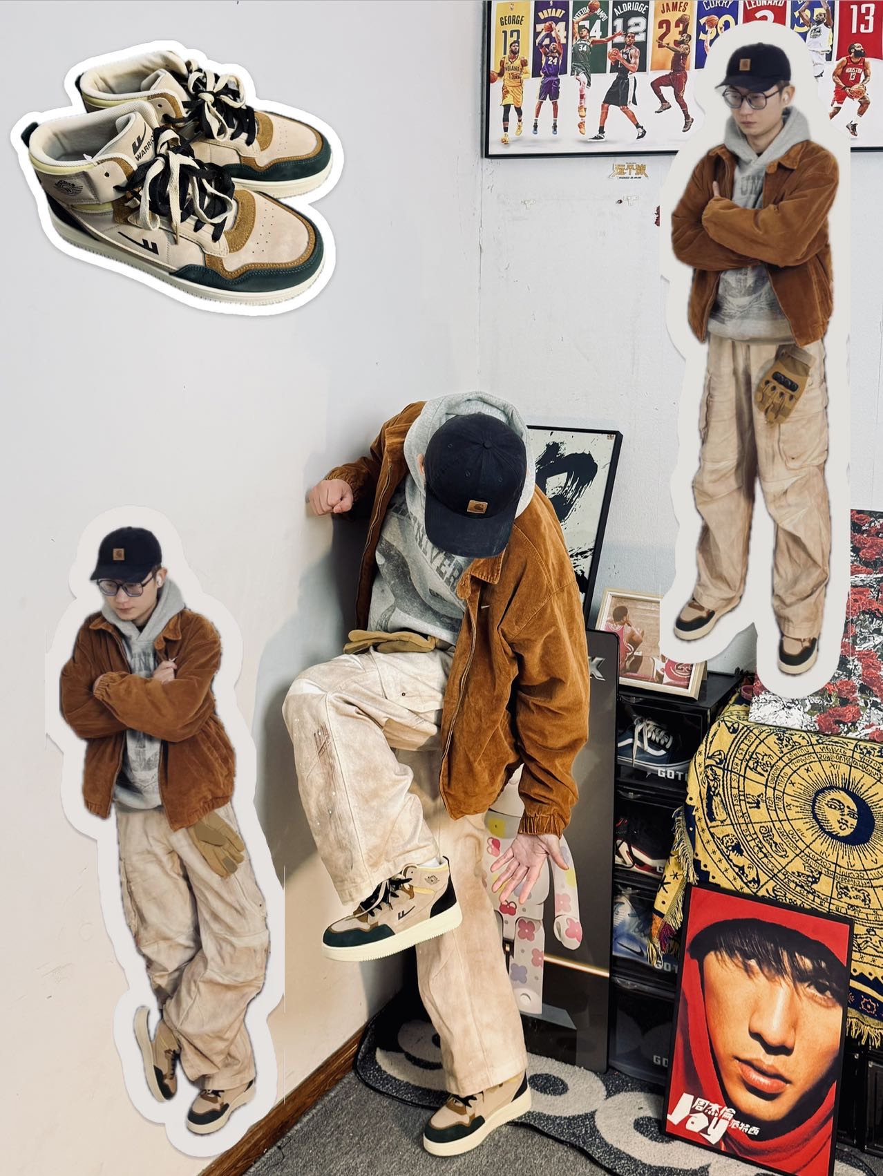 秋冬松弛感年度穿搭|棕灯芯绒➕脏脏白=懒人舒服款🔥