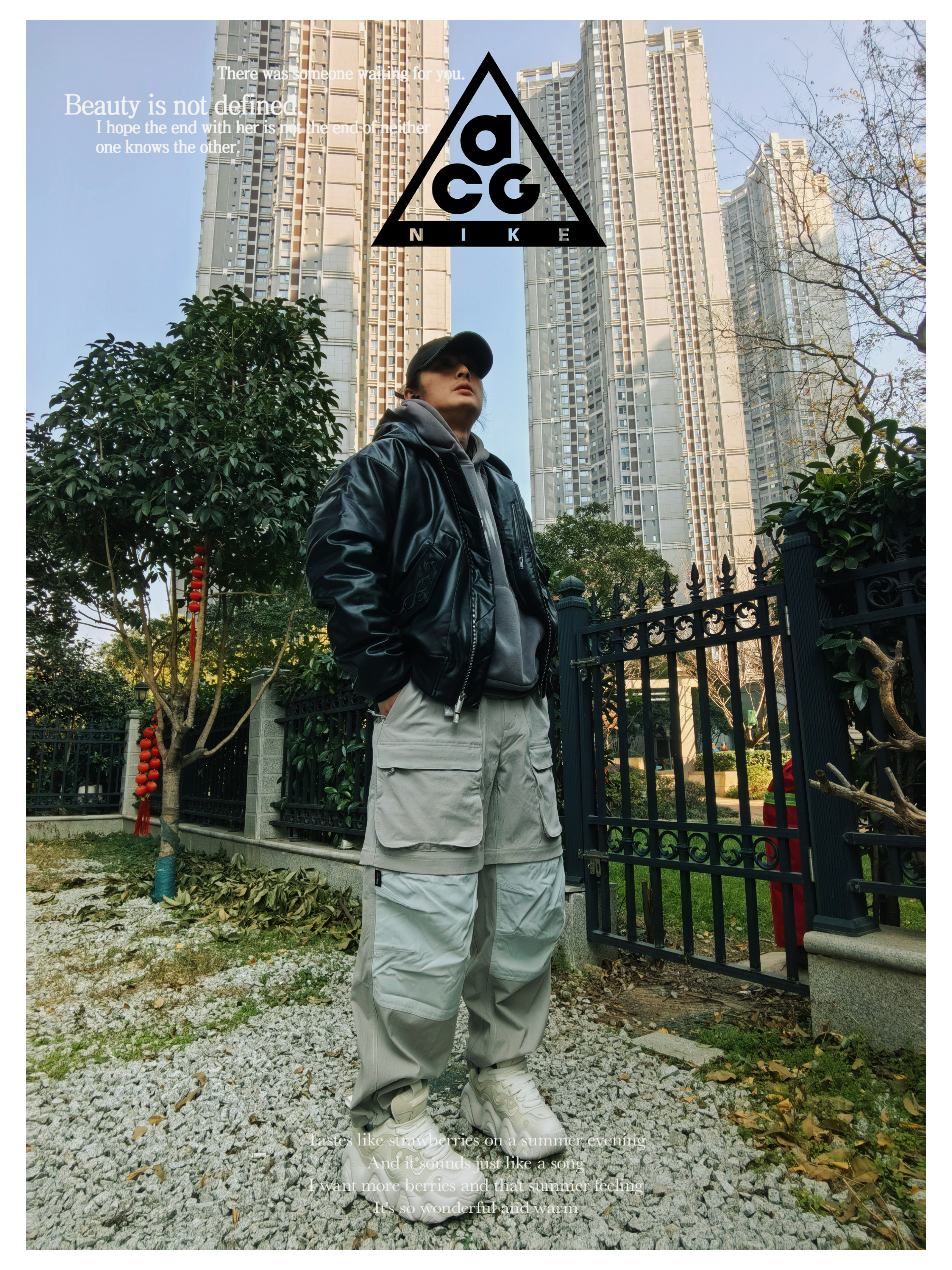 休闲保暖冬日街头风时髦感穿搭