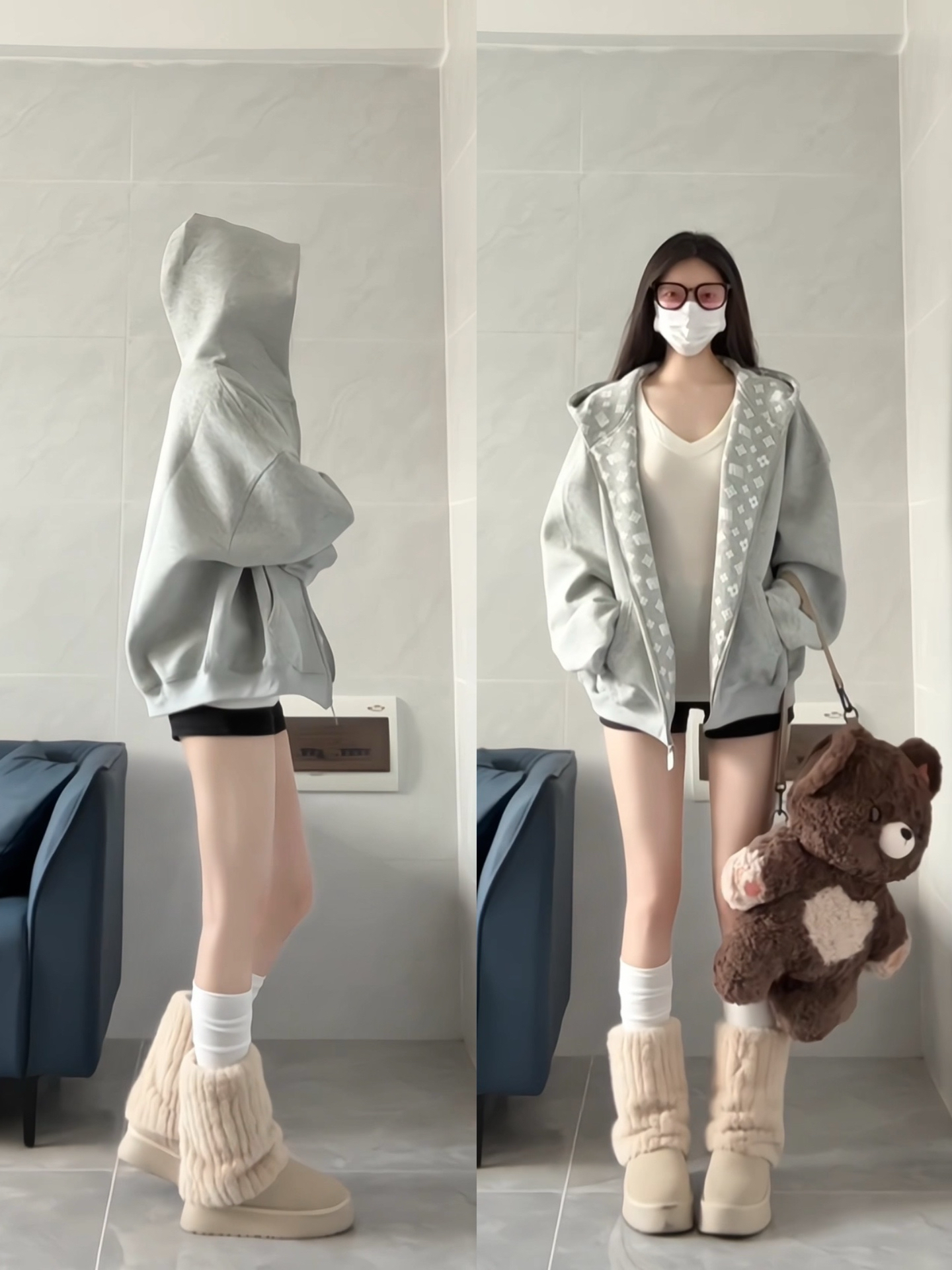 女大秋冬ootd｜美式复古印花外套好好看！