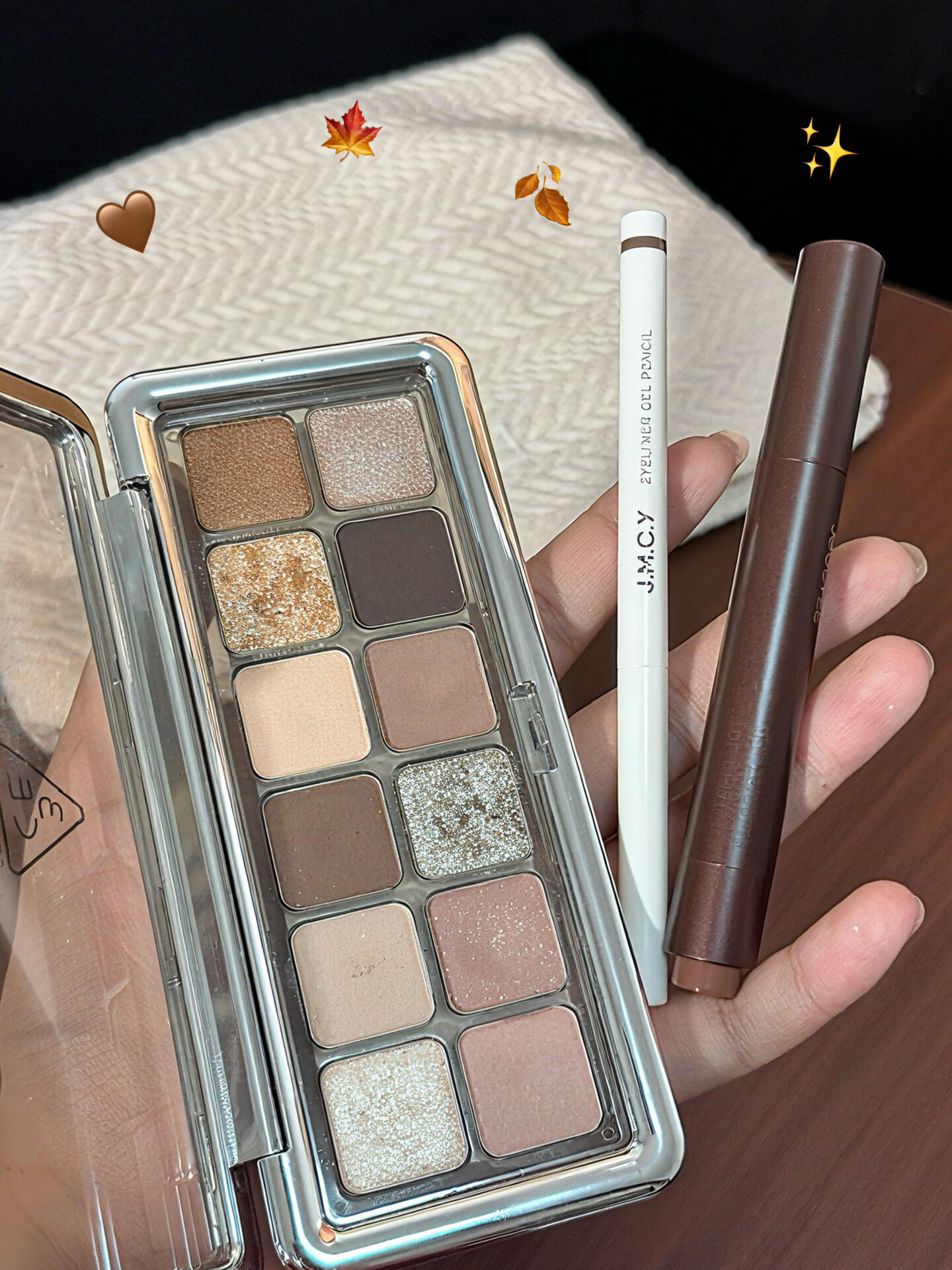 🍂秋冬主场色✦✦高智感冷金棕妆✨