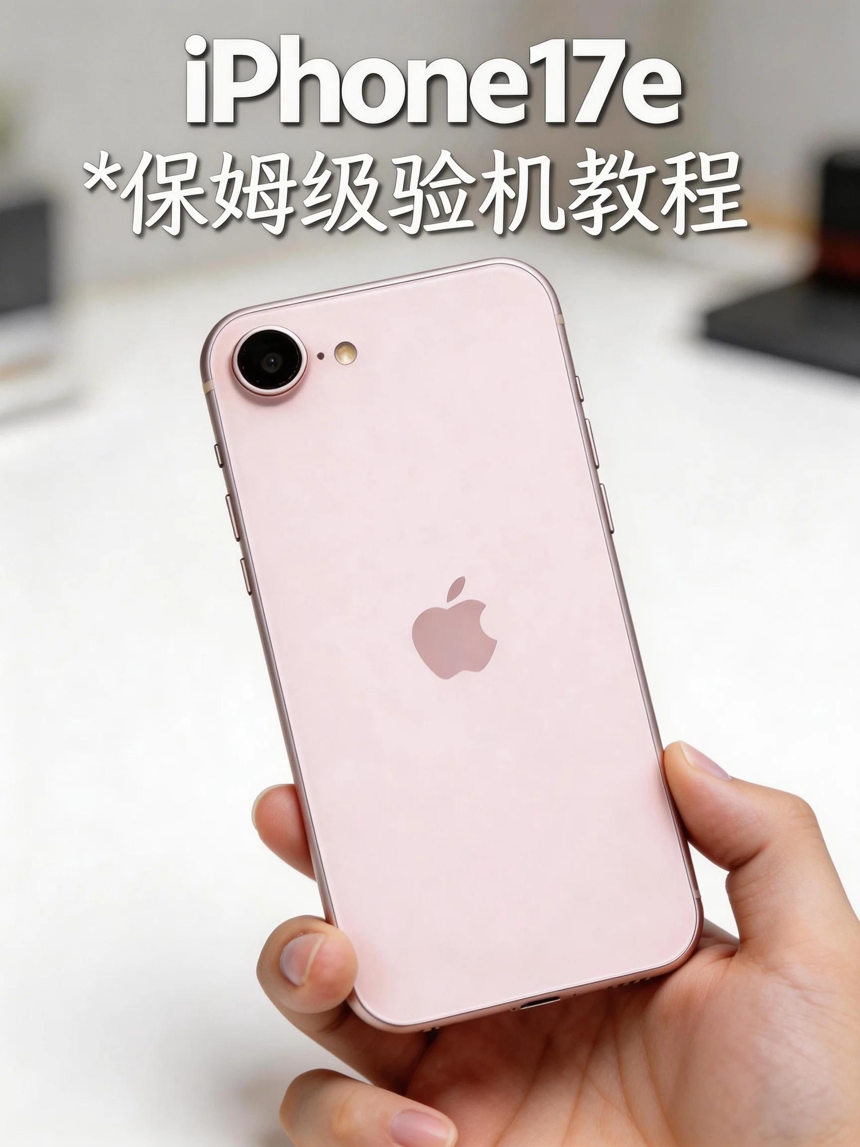 不踩坑✅iPhone17e浅粉色 开箱验机