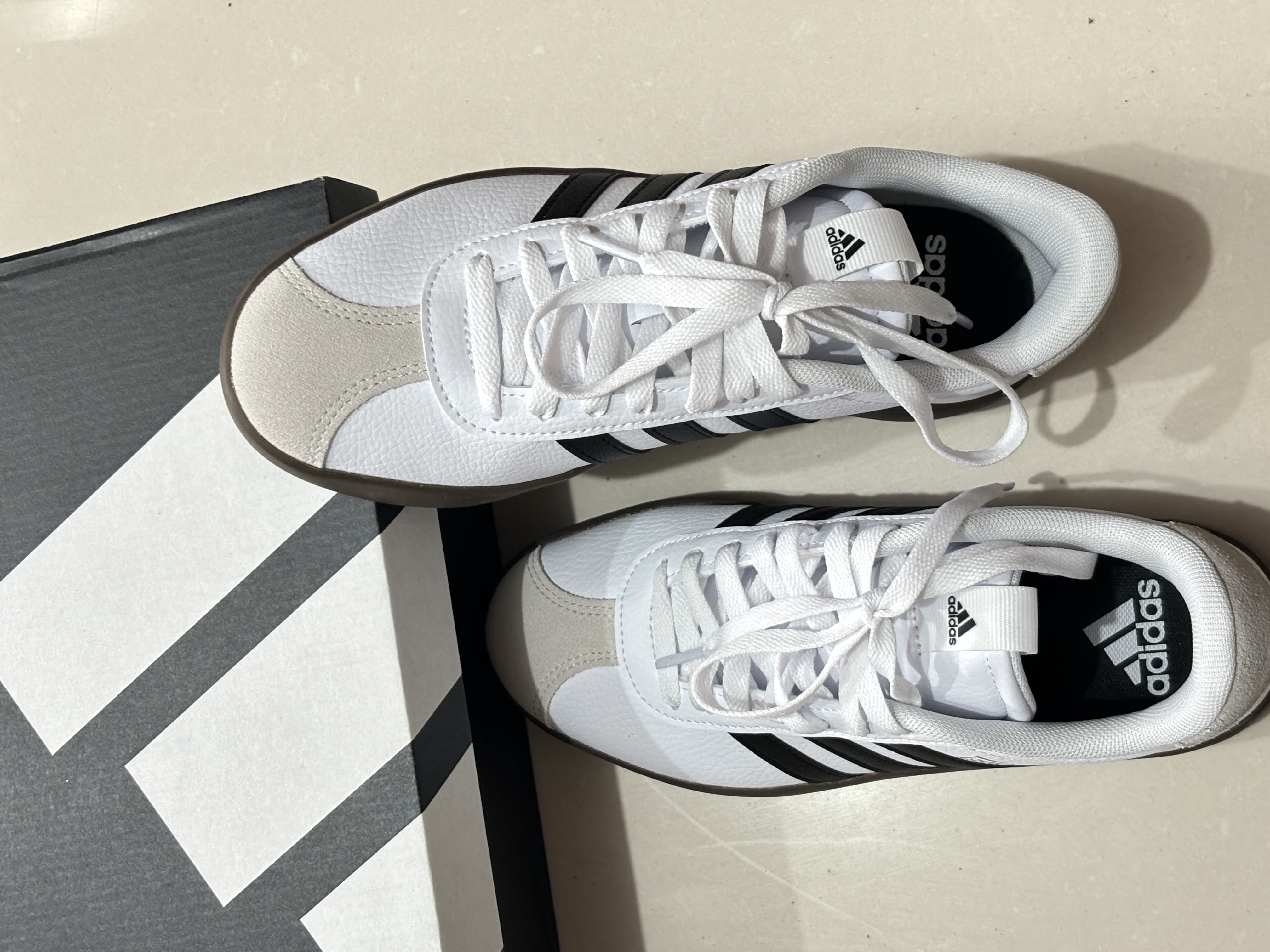 百搭阿迪板鞋详细细节视频～