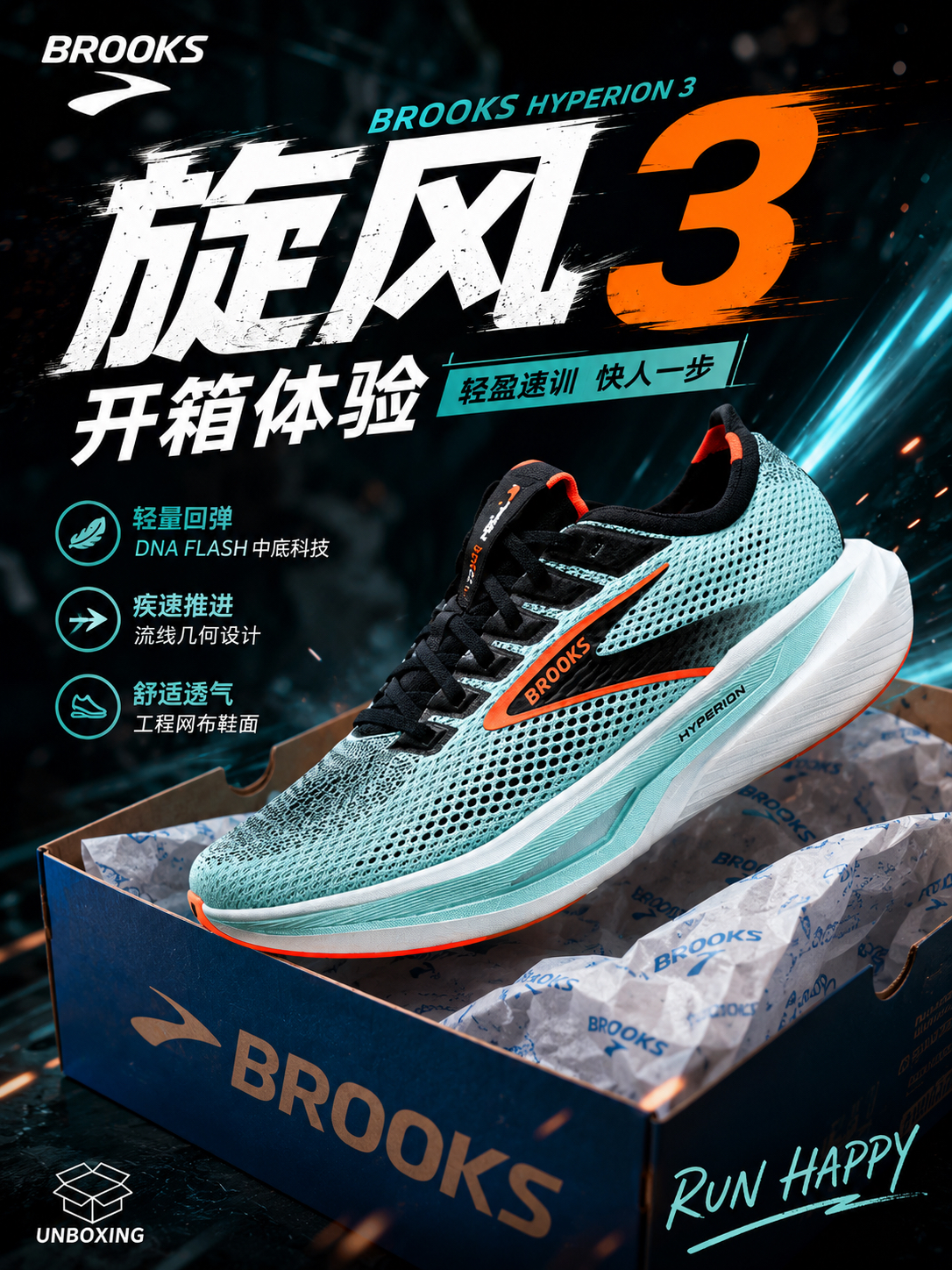 618第一波,4开的布鲁克斯旋风3你收到了吗?