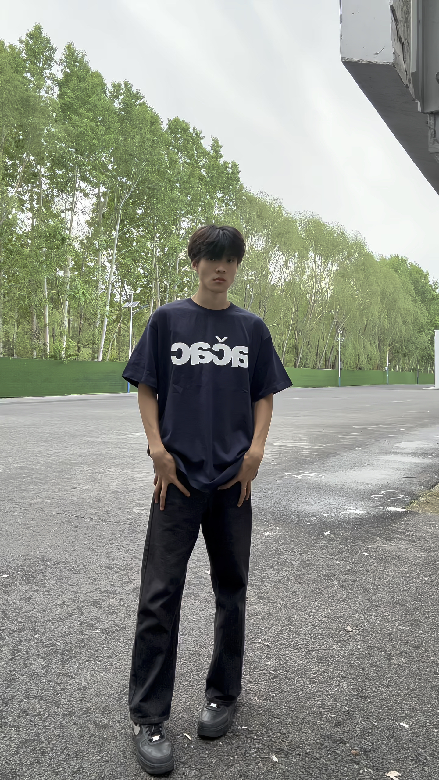 男生Cleanfit本命短袖|藏蓝acac字母T恤yyds