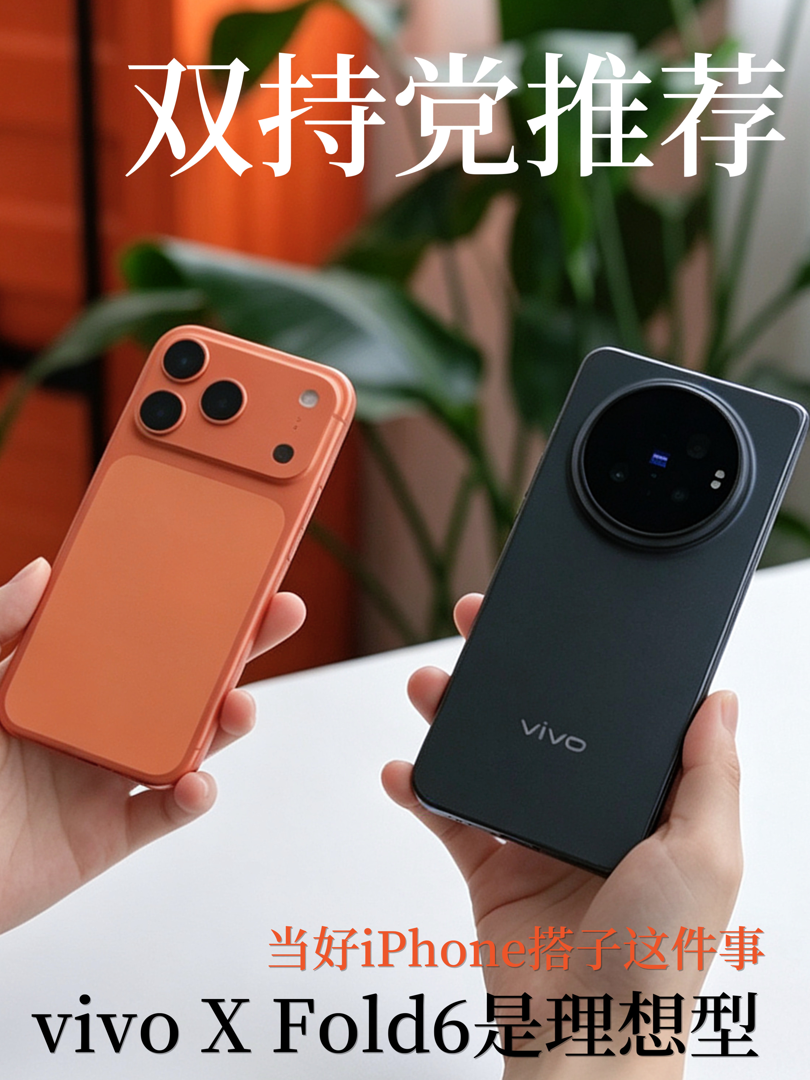 当好iPhone搭子这件事上，vivo X Fold6才是双持党的理想型