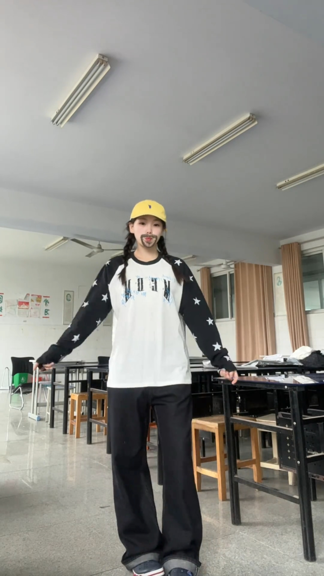 插肩长袖太有街头氛围感啦✨