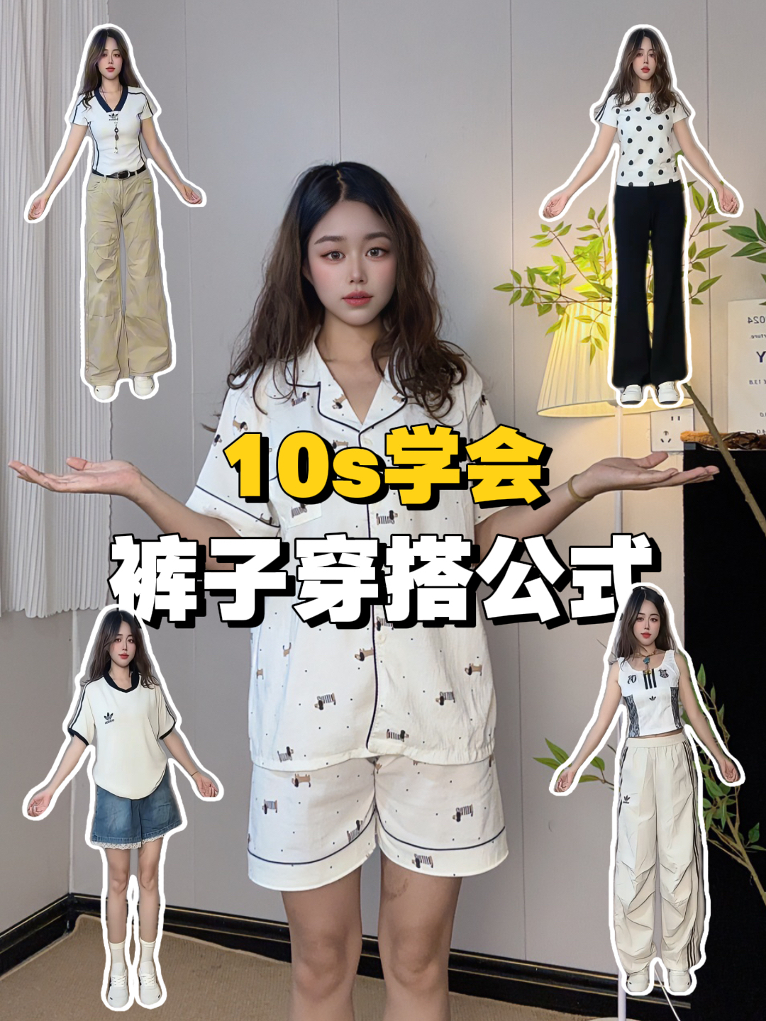 小个子裤子	穿搭公式!