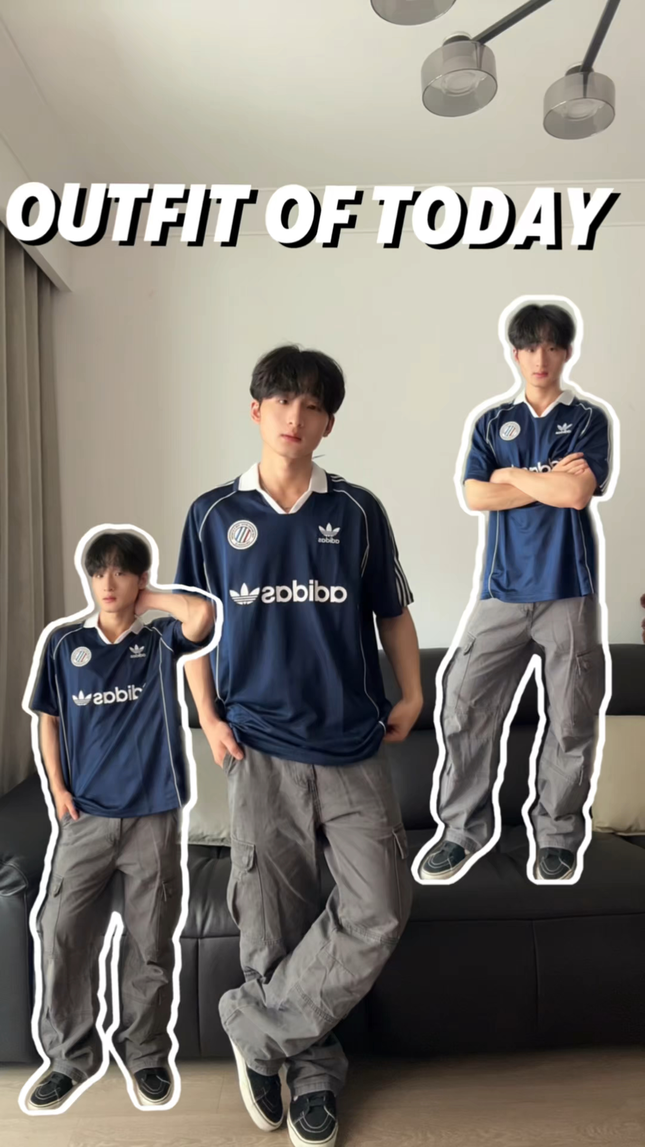 今日穿搭｜美式复古足球球衣 清爽男大必备