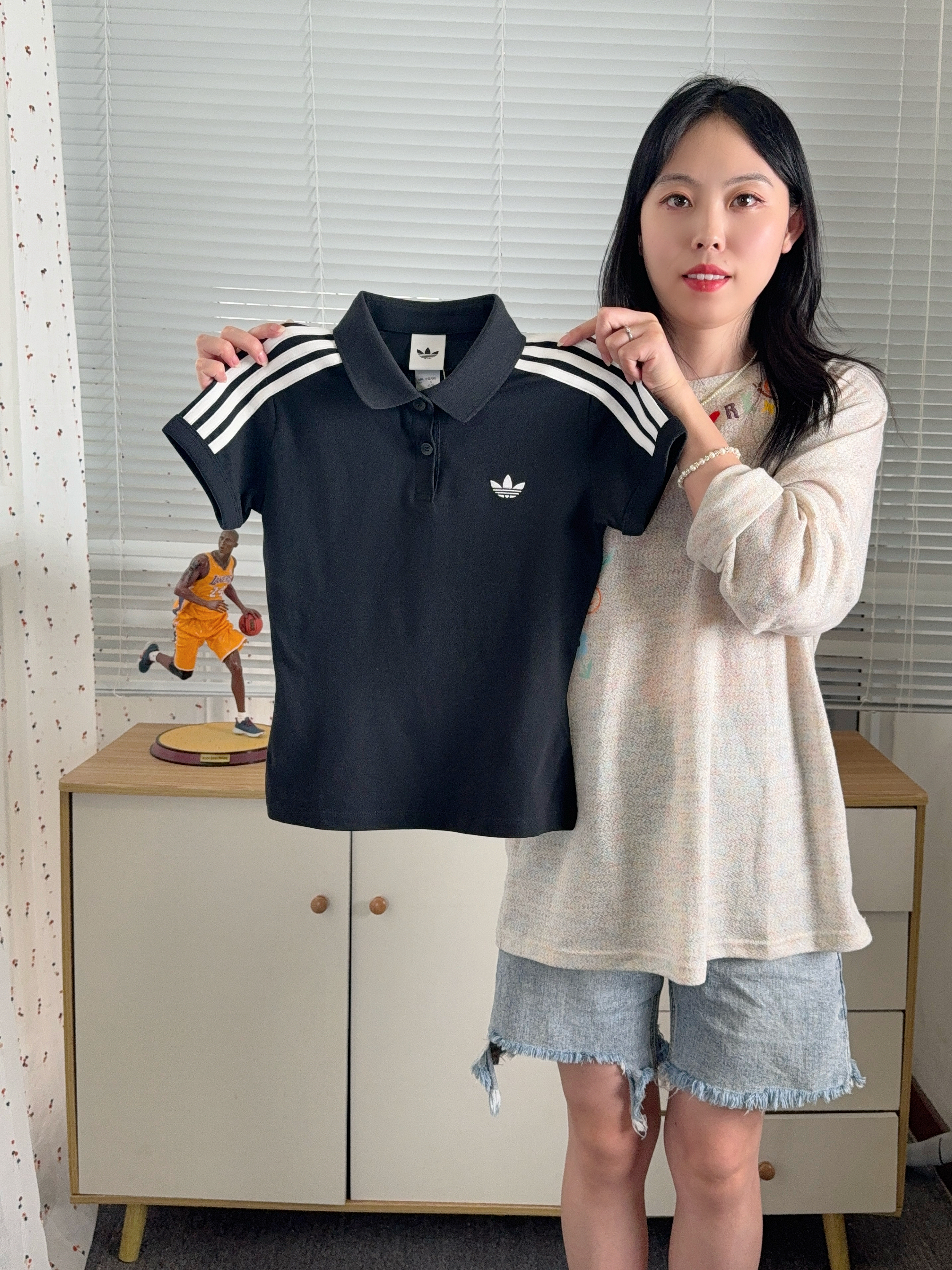阿迪达斯｜三叶草修身polo衫，穿上秒变直角肩❗️
