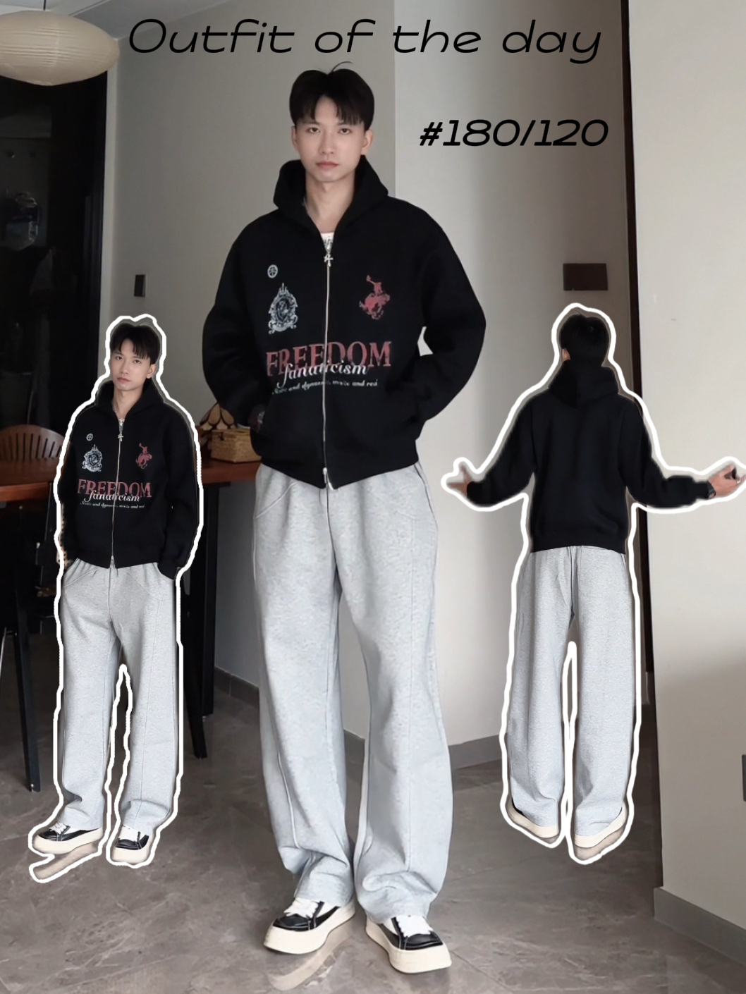 开学卫衣卫裤一套直接抄作业～