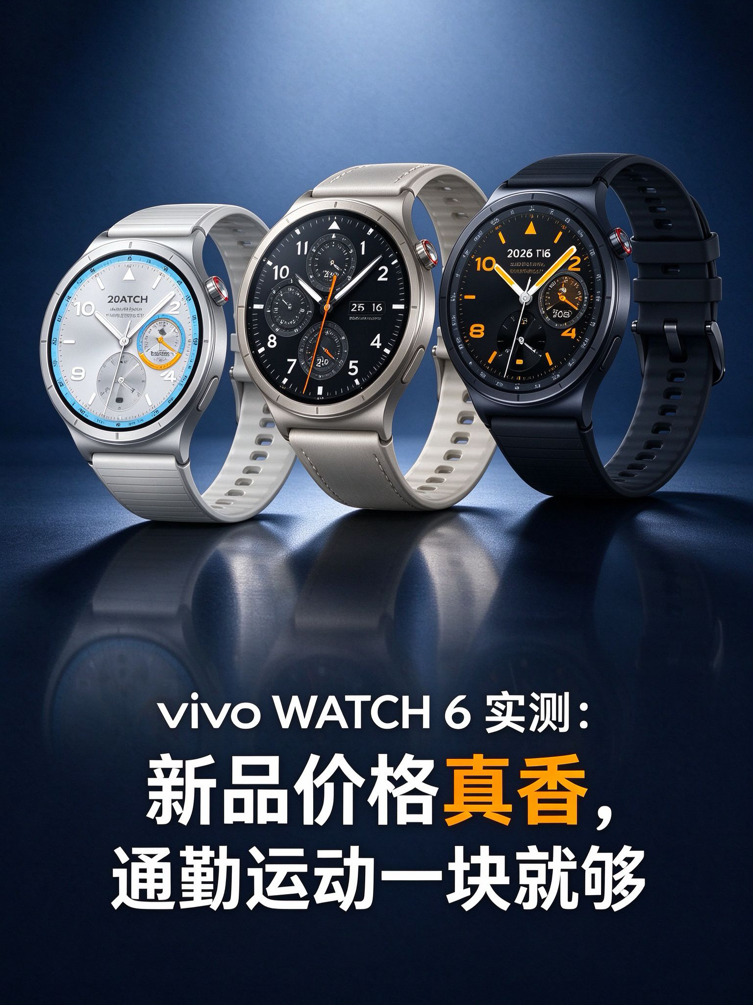 vivo WATCH 6实测：新品价格真香，通勤运动一块就够