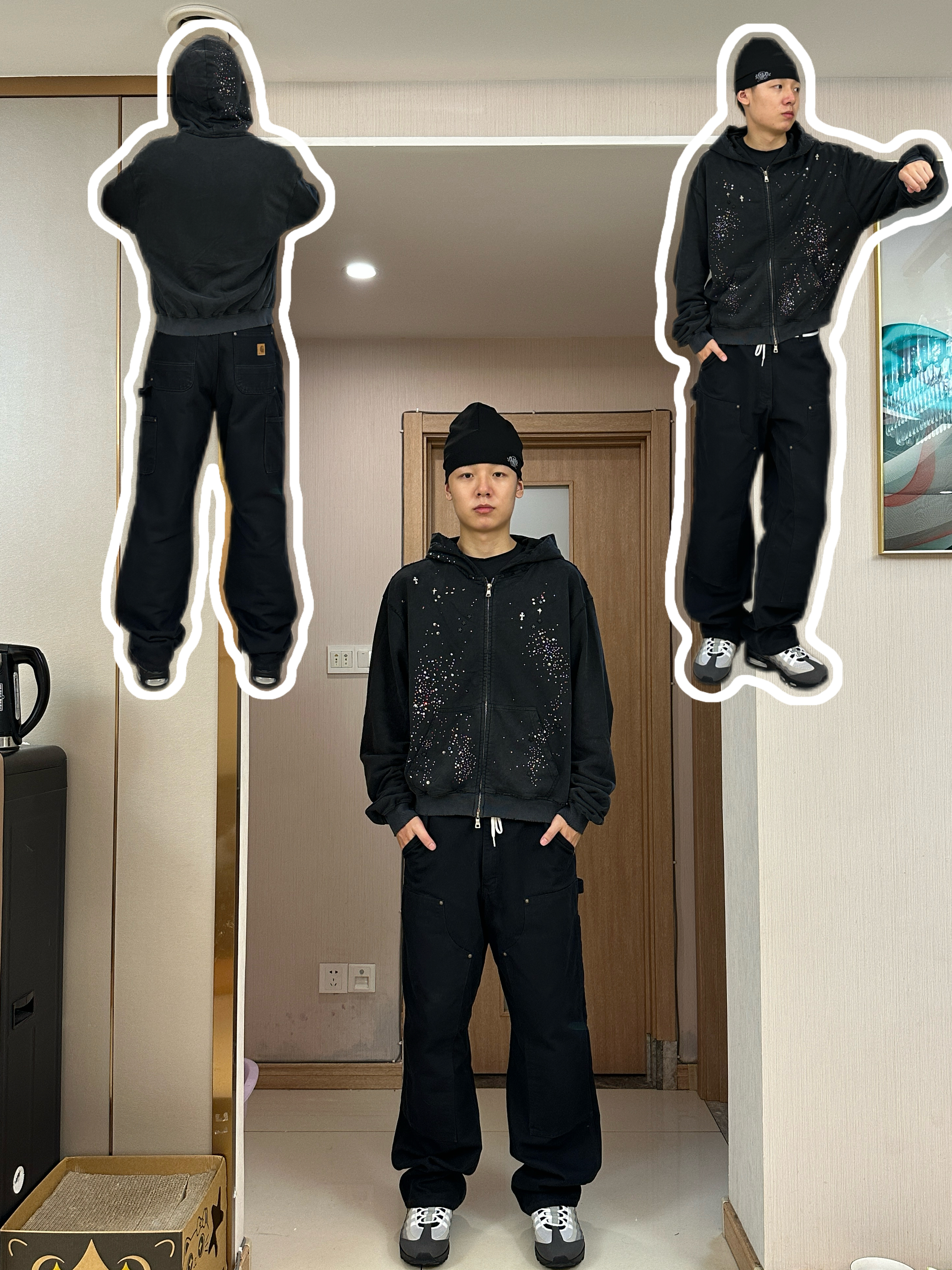 这烫钻水洗破坏卫衣谁穿谁好看