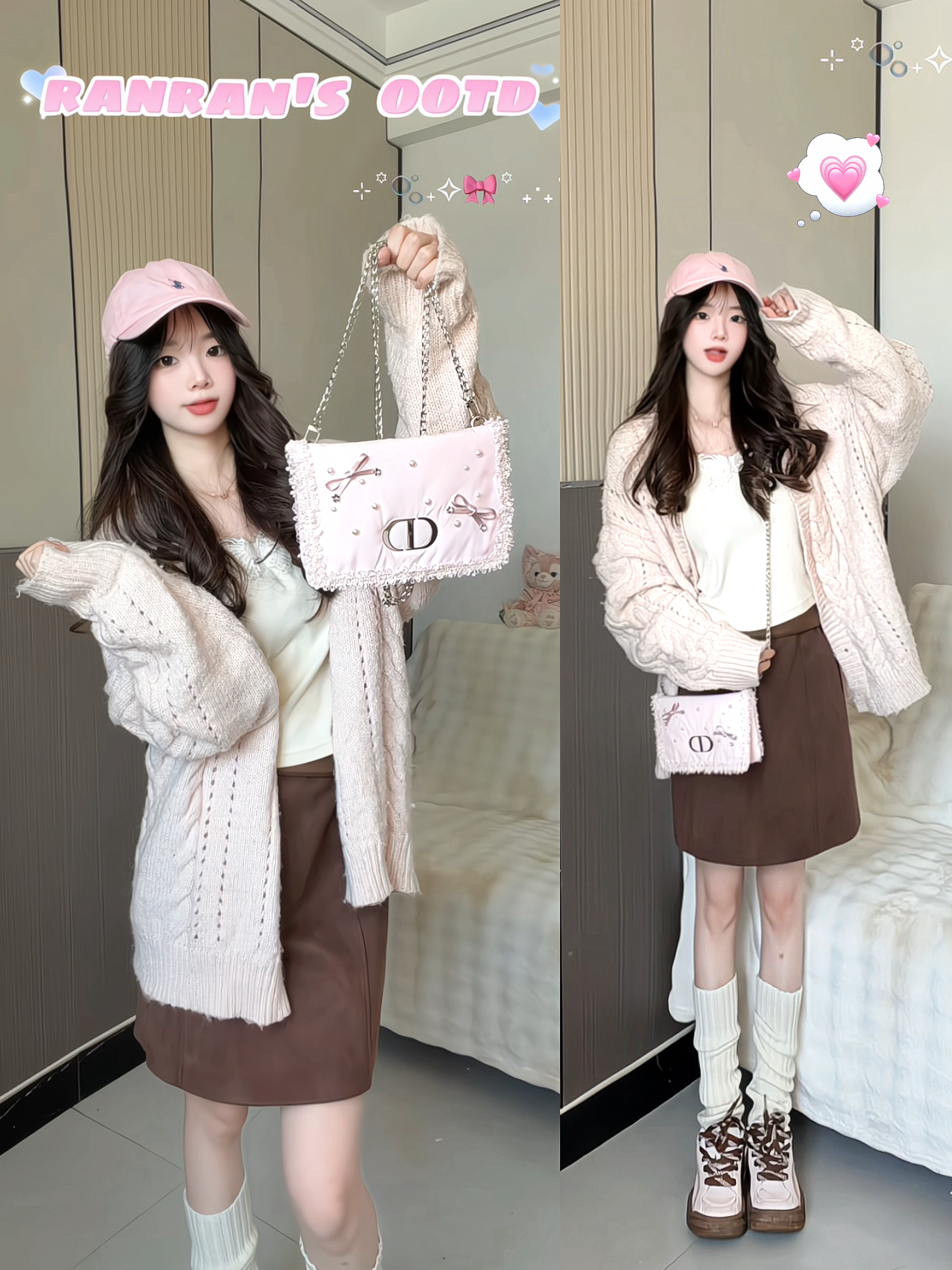 💖美到挪不开眼！Dior蝴蝶结链条包好有氛围感✨！！