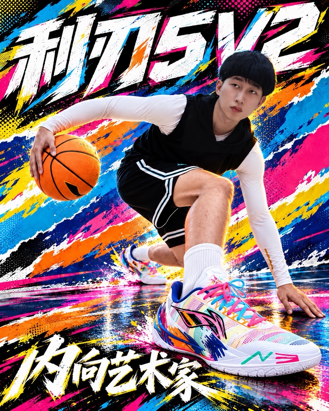 帅爆了我的鞋🌈李宁利刃5V2🎨内向艺术家
