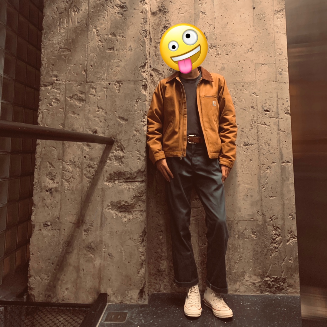 Carhartt 工装美式复古夹克 上身