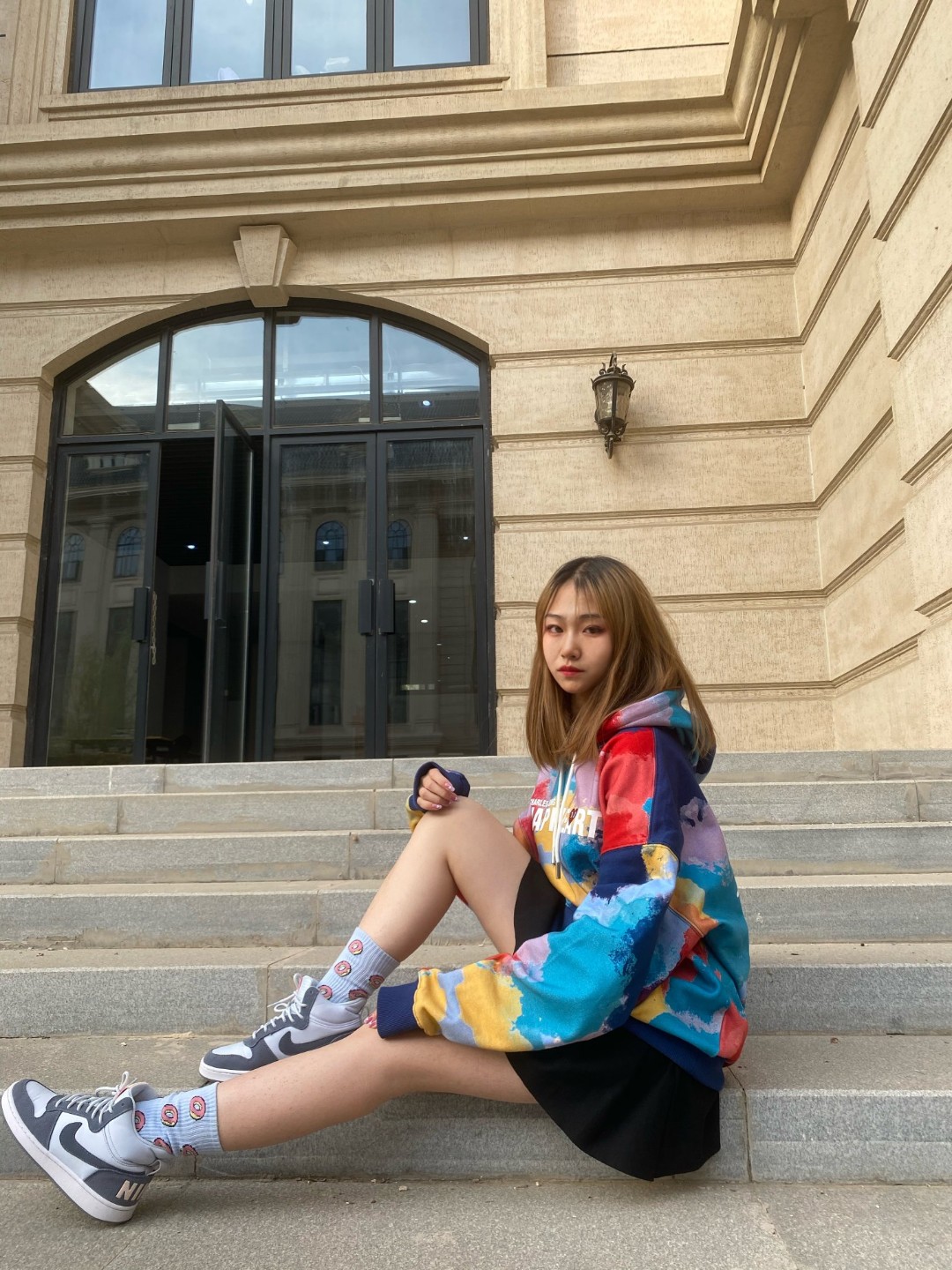 万圣节彩妆的日常一天
一直钟爱扎染，
这