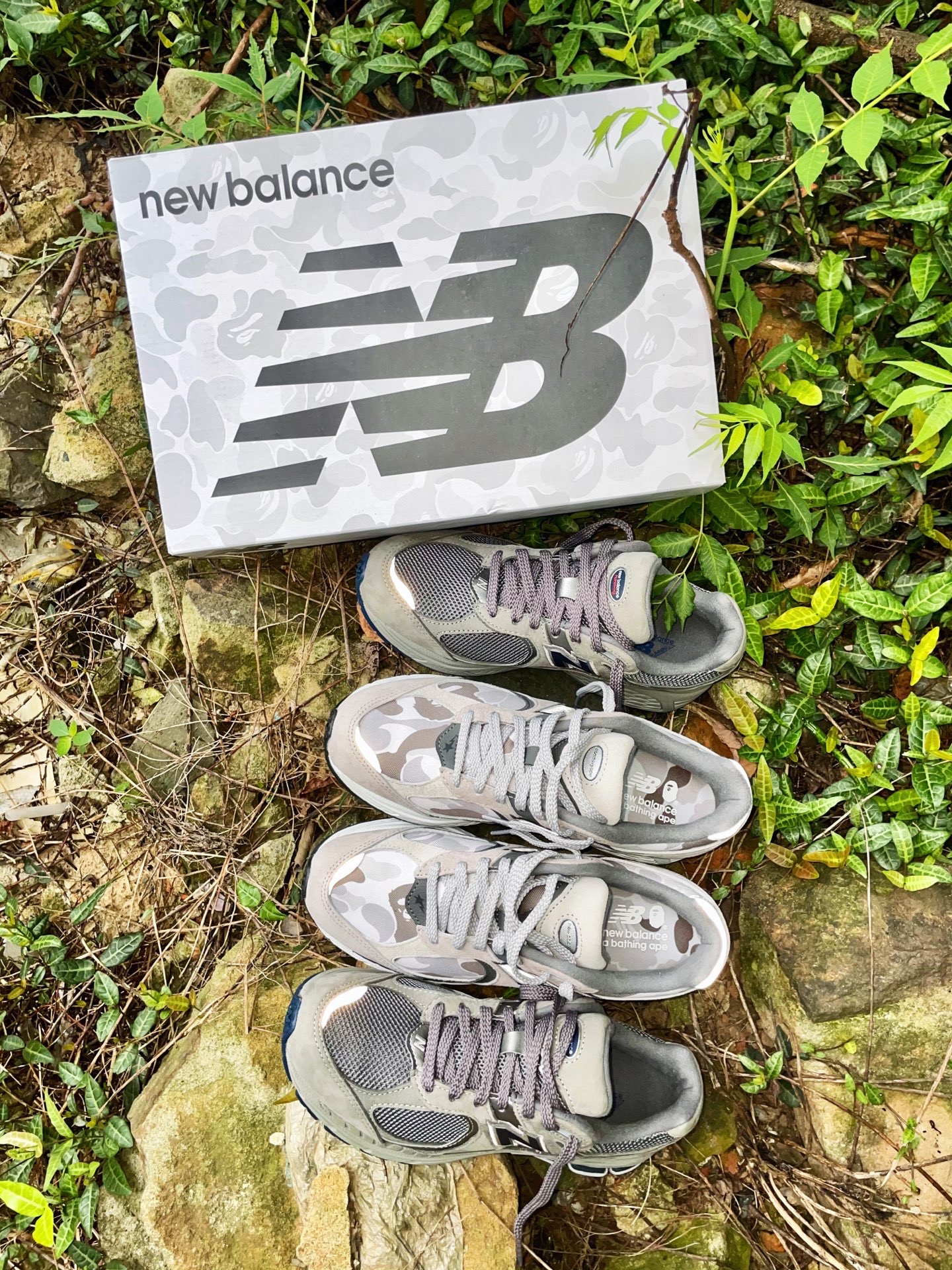📷NB 2002R 元祖灰 与 BAPE