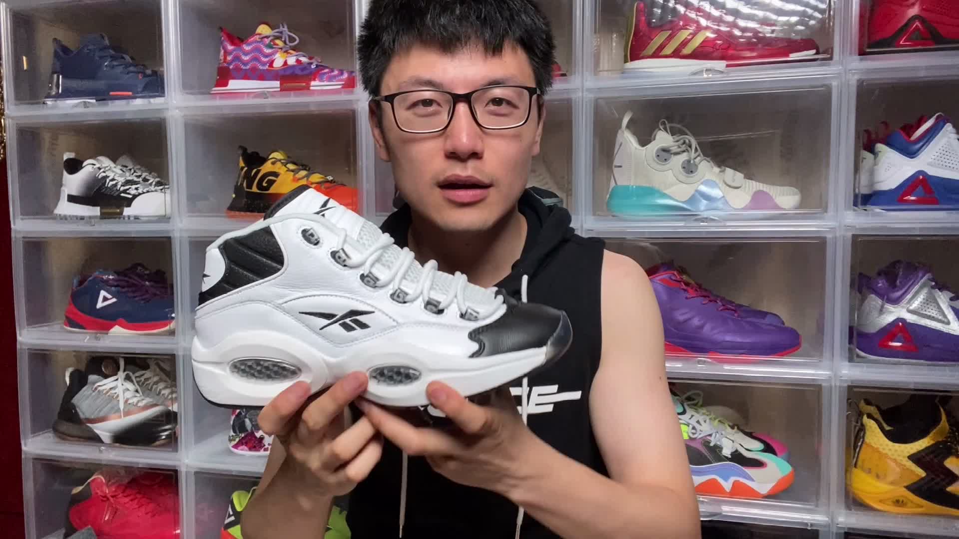 艾弗森最经典的球鞋款式Question mid开箱