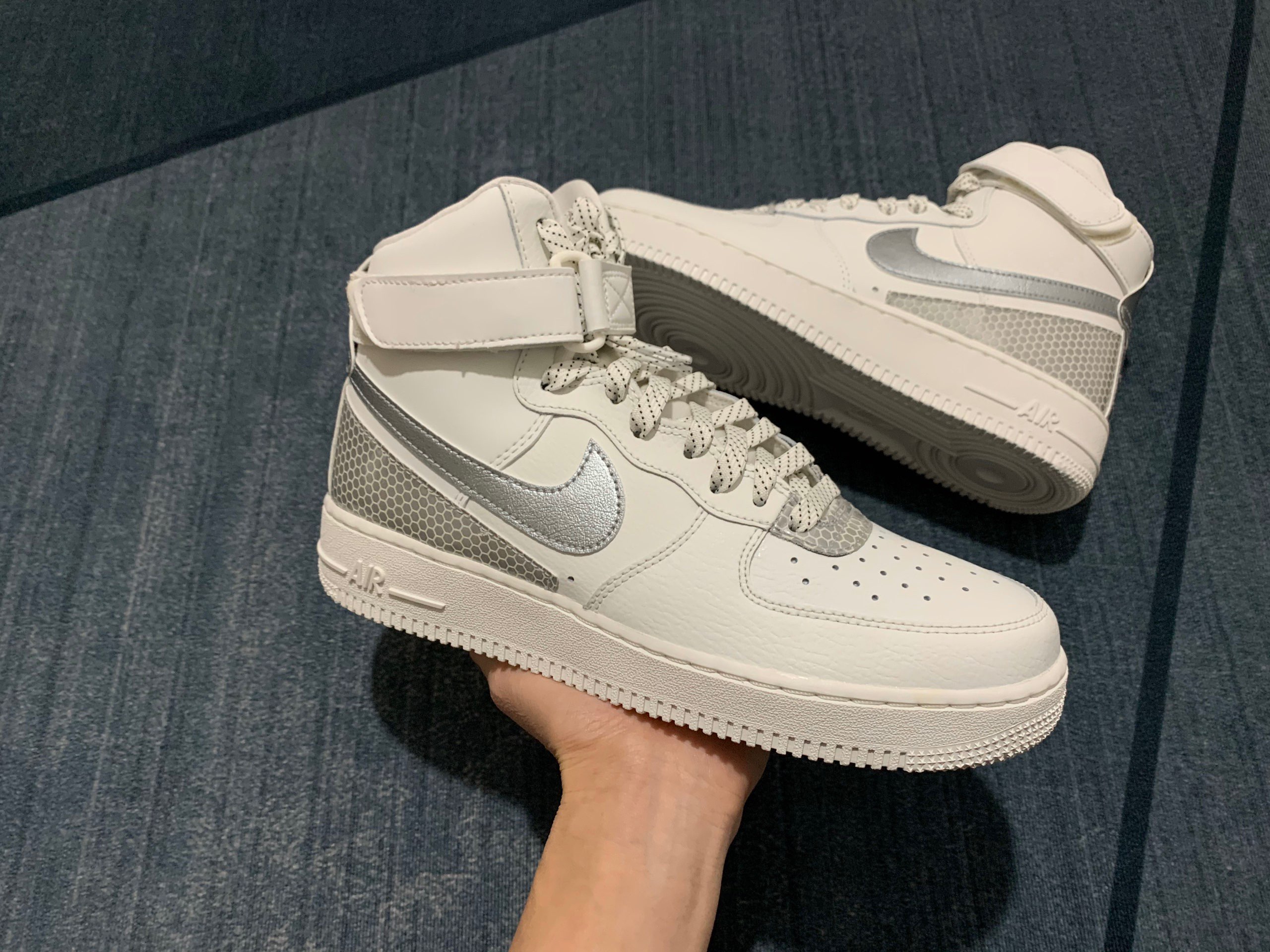Nike AF1 3M反光 银白 新款推