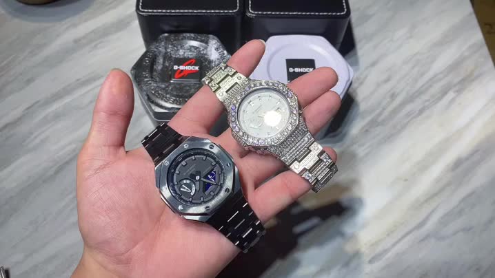 Casio卡西欧ga2100七夕情侣款嘻哈钻表
