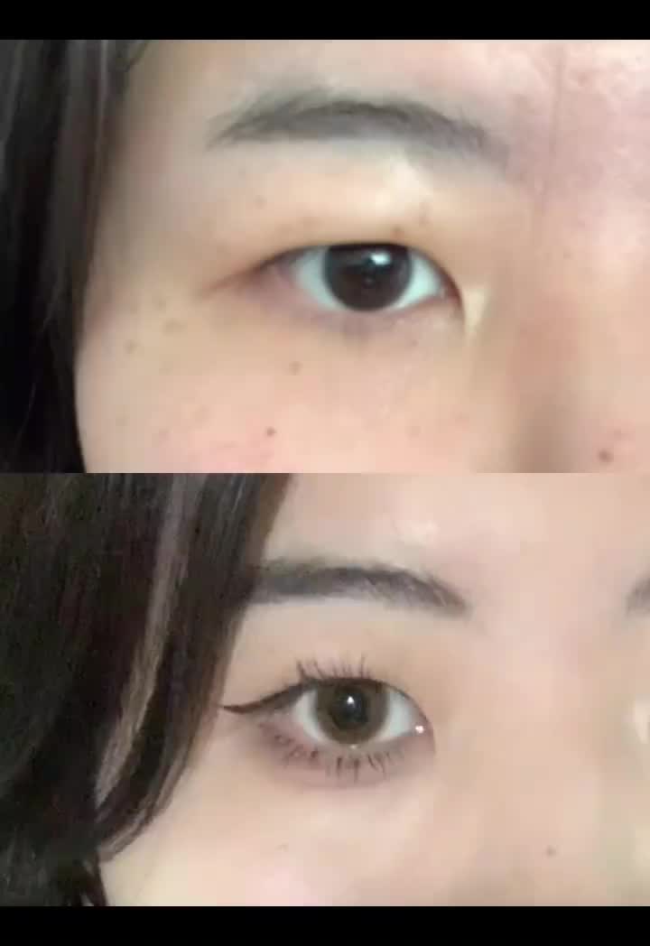 肿眼泡不用贴双眼皮贴的眼妆教程㊙️