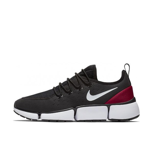 推荐商品：Nike Pocket Fly DM 舒适透气 耐磨 复古 运动休闲鞋 Black Red 黑红