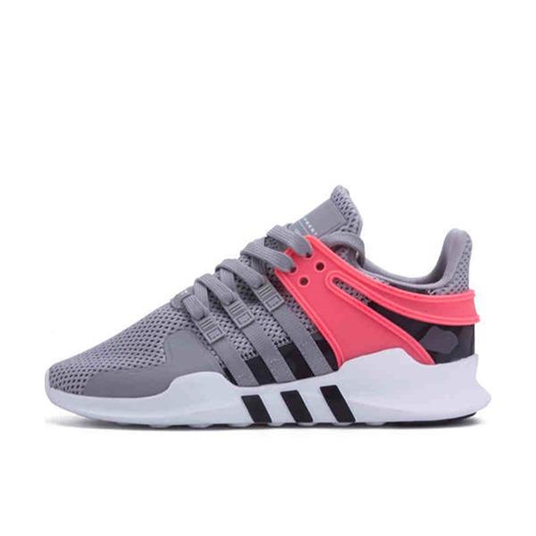 推荐商品：adidas Originals EQT Support ADV 潮流复古 减震透气 舒适轻便 防滑耐磨 织物 运动休闲鞋 Grey Turbo White 灰黑/粉