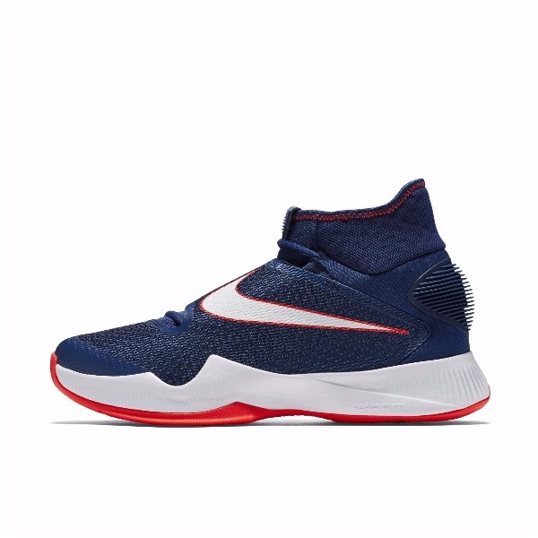推荐商品：Nike Zoom Hyperrev 2016 复古 防滑耐磨 减震实战 轻便透气 包裹性 舒适百搭 圆头 织物 中帮 篮球鞋 USA 美国队