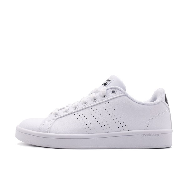 推荐商品：adidas NEO Advantage 板鞋 复古舒适百搭轻便透气防滑耐磨时尚轻运动包裹性 Footwear White/Collegiate Navy 白藏蓝