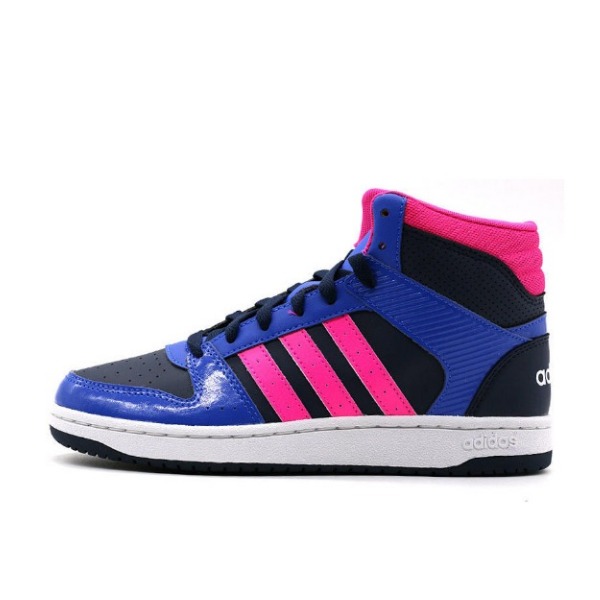 推荐商品：adida VS HOOPSTER 减震耐磨 轻便舒适 运动休闲鞋 蓝粉