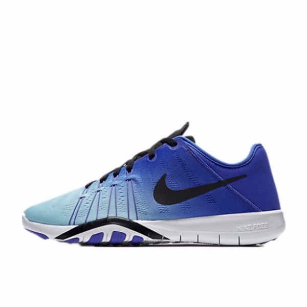推荐商品：Nike Free TR 6 防滑 透气 训练鞋 Blue Light Thistle  蓝黑