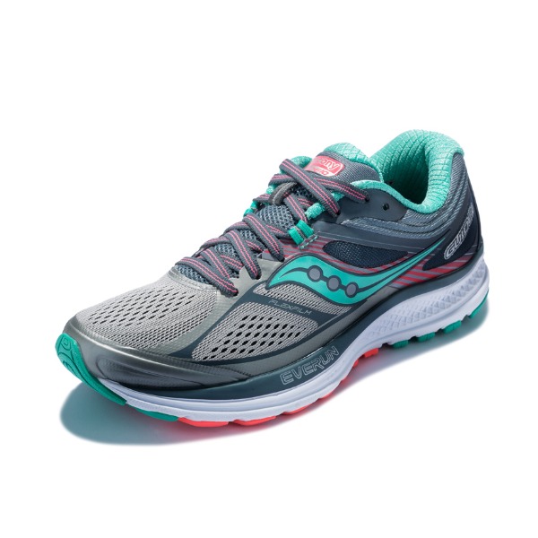 推荐商品：Saucony/索康尼 Guide 向导 10 缓震透气 跑鞋 灰青粉