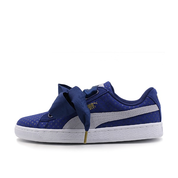 推荐商品：Puma/彪马 Basket Heart 板鞋 复古百搭舒适轻便耐磨防滑运动休闲蝴蝶结 DarkBlue 蓝色