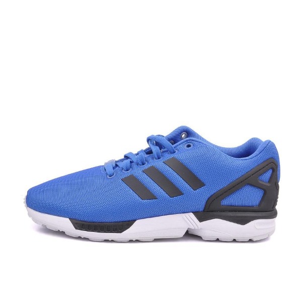 推荐商品：adidas Originals ZX Flux 防滑耐磨 轻便透气 舒适运动 休闲鞋 Blue/Black/White 宝蓝/黑/白