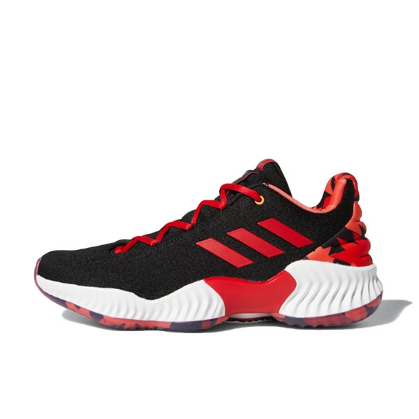 推荐商品：adidas Pro Bounce 2018 篮球鞋 防滑耐磨实战缓震回弹 Low Wiggins 黑红