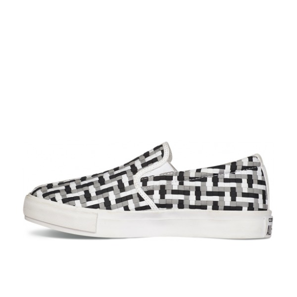 推荐商品：Converse/匡威 All Star Core Slip 经典休闲 耐磨防滑 一脚蹬 轻盈 低帮 休闲鞋 Grey/Black/White 撞色编制