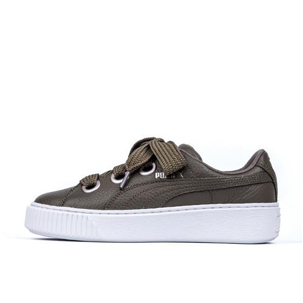 推荐商品：Puma/彪马 Suede Platform Kiss 板鞋 复古防滑耐磨轻便透气 BlackBrown
 浅棕