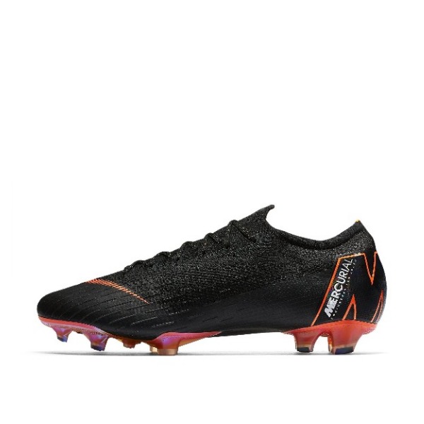推荐商品：Nike Mercurial Vapor 12 Elite FG 顶级 胶质长钉 天然草地 减震防滑耐磨 足球鞋 Black/Orange 黑橙
