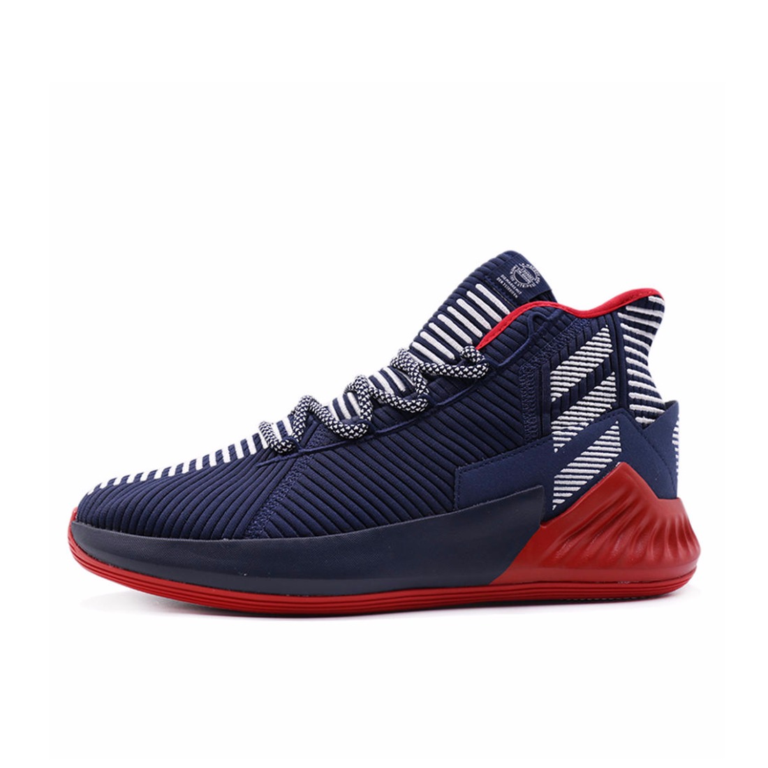 推荐商品：adidas D Rose 9 篮球鞋 缓震回弹防滑耐磨轻便透气实战 Navy/Scarlet/White 美国队