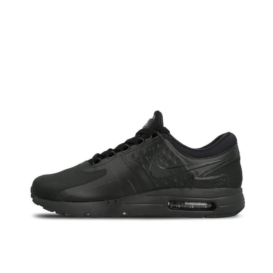 推荐商品：Nike Air Max Zero 跑鞋 减震回弹防滑耐磨轻便透气舒适百搭简约复古织物气垫 Triple Black 黑色
