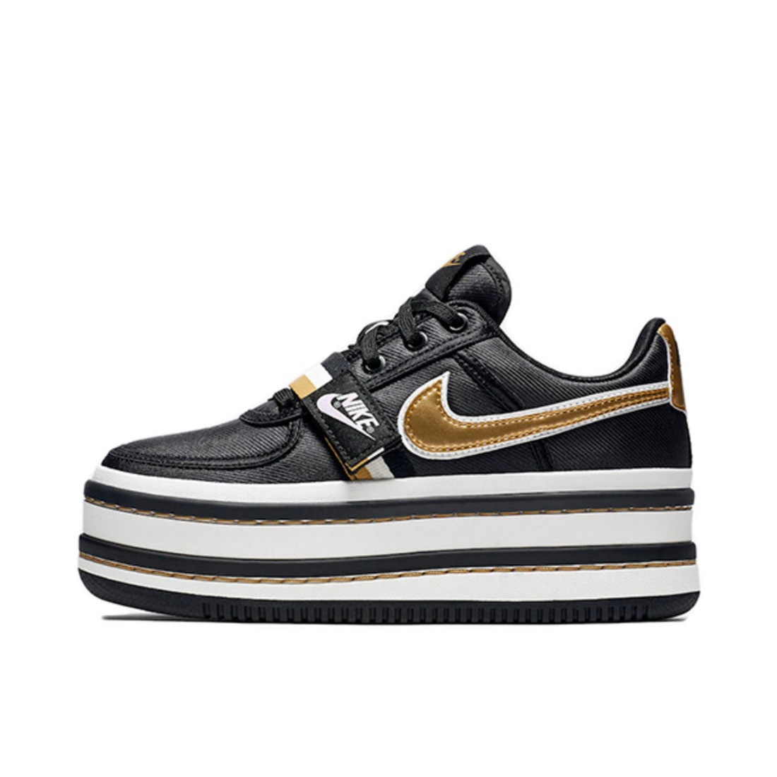 推荐商品：Nike Vandal 2K 防滑耐磨 舒适轻便 低帮 复古百搭 增高鞋 Black Metallic Gold 黑金