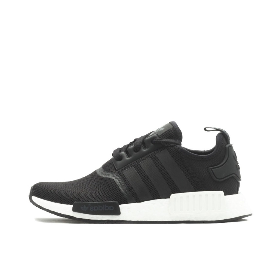 推荐商品：adidas Originals NMD R1 BOOST 织物 轻便透气 缓震 低帮 运动休闲鞋 Core Black 米白/酷黑