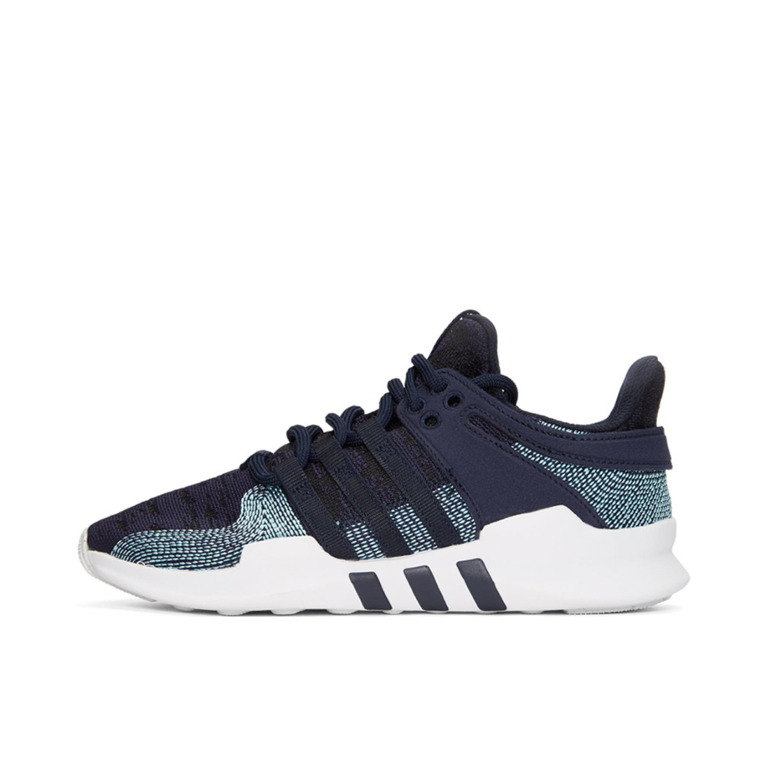 推荐商品：adidas Originals EQT Support ADV 潮流复古 减震透气 舒适轻便 防滑耐磨 织物 运动休闲鞋 Parley Legend Ink 海洋之心