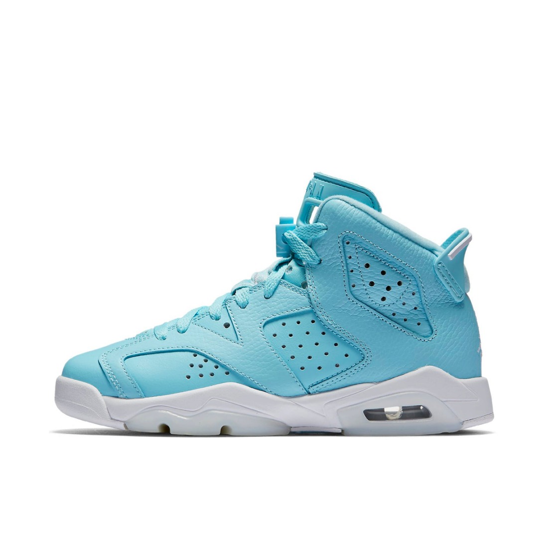 推荐商品：Air Jordan 6 运动休闲鞋 复古耐磨防滑缓震支撑合成革 Pantone GS/北卡蓝