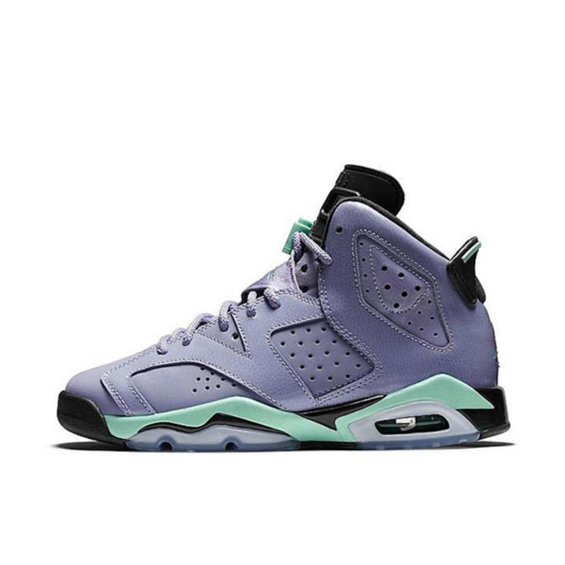 推荐商品：Air Jordan 6 运动休闲鞋 复古耐磨防滑缓震支撑合成革 Iron Purple 灰薄荷